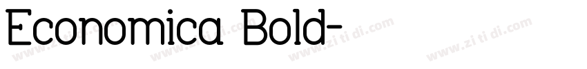 Economica Bold字体转换